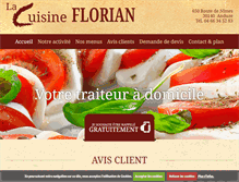 Tablet Screenshot of cuisine-florian.com